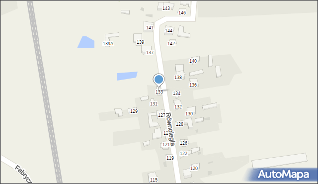 Słowik, Równoległa, 133, mapa Słowik