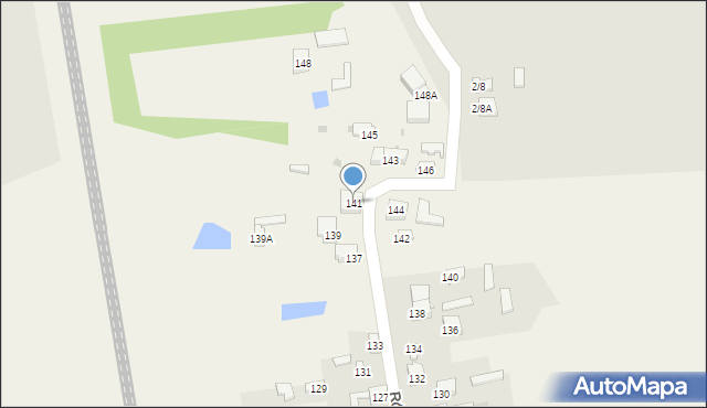 Słowik, Równoległa, 141, mapa Słowik