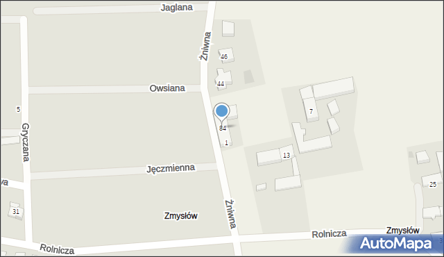 Smoszew, Rolnicza, 84, mapa Smoszew