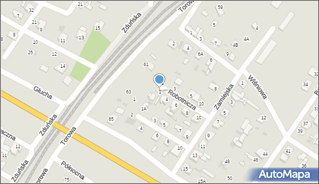 Sochaczew, Robotnicza, 2, mapa Sochaczew