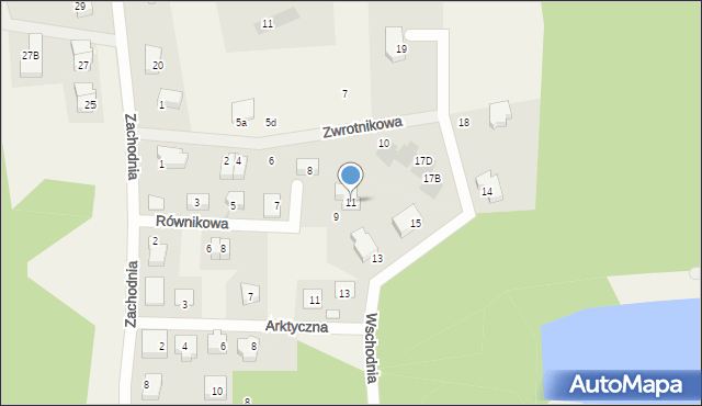 Straszyn, Równikowa, 11, mapa Straszyn