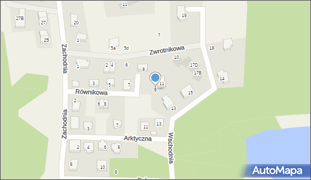 Straszyn, Równikowa, 9, mapa Straszyn