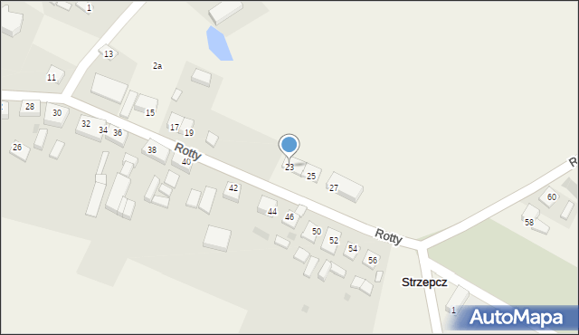 Strzepcz, Rotty Józefa, ks., 23, mapa Strzepcz