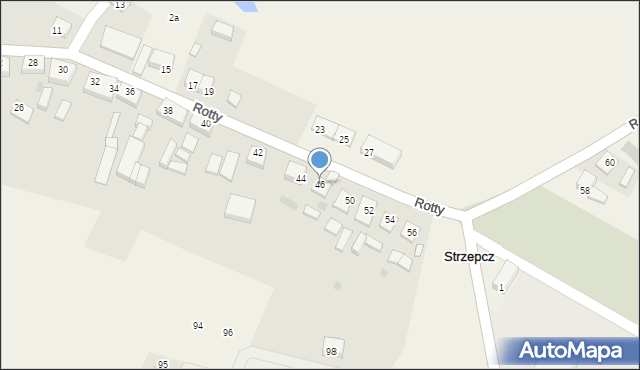 Strzepcz, Rotty Józefa, ks., 46, mapa Strzepcz