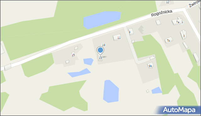 Strzyżowice, Rogoźnicka, 13, mapa Strzyżowice