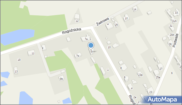 Strzyżowice, Rogoźnicka, 5, mapa Strzyżowice