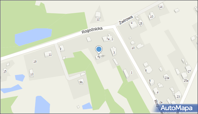 Strzyżowice, Rogoźnicka, 7b, mapa Strzyżowice