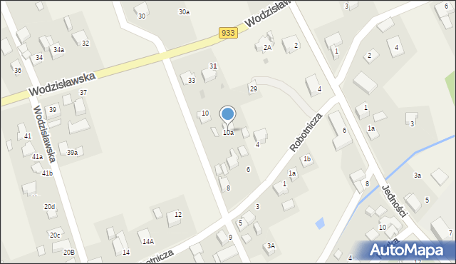 Studzionka, Robotnicza, 10a, mapa Studzionka