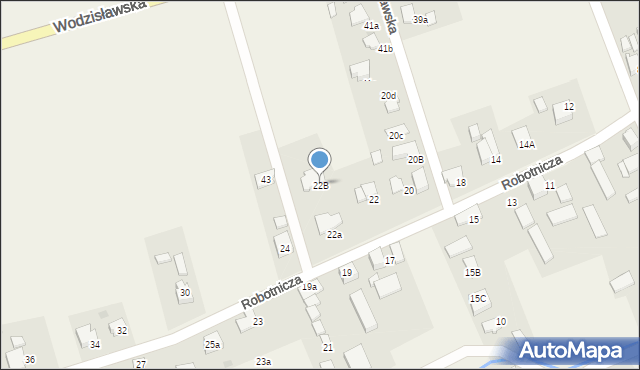 Studzionka, Robotnicza, 22B, mapa Studzionka
