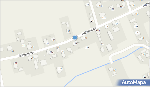 Studzionka, Robotnicza, 25a, mapa Studzionka