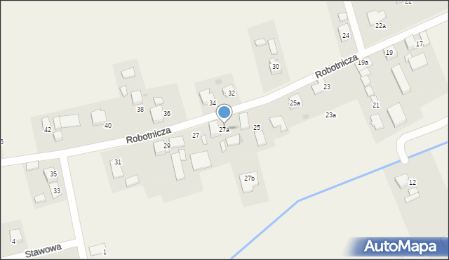 Studzionka, Robotnicza, 27a, mapa Studzionka