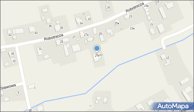 Studzionka, Robotnicza, 27b, mapa Studzionka