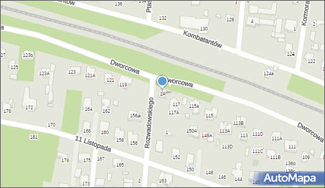 Sulejówek, Rozwadowskiego Tadeusza, gen., 1A, mapa Sulejówek