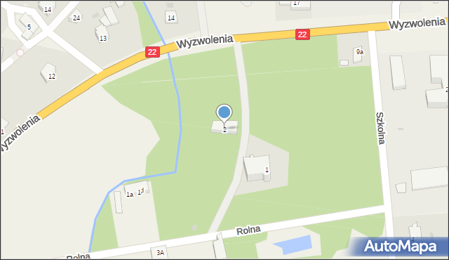 Swarożyn, Rolna, 2, mapa Swarożyn