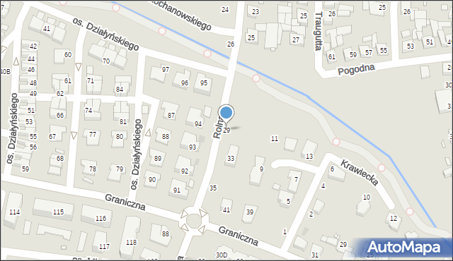 Swarzędz, Rolna, 29, mapa Swarzędz