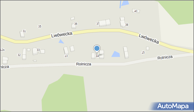 Świeradów-Zdrój, Rolnicza, 14, mapa Świeradów-Zdrój