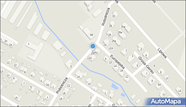 Szamotuły, Robotnicza, 22C, mapa Szamotuły