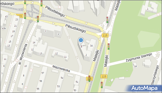 Szczecin, Roosevelta Franklina Delano, 1, mapa Szczecina
