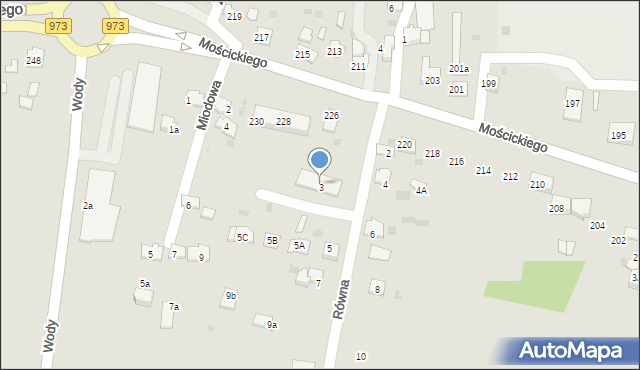 Tarnów, Równa, 3, mapa Tarnów