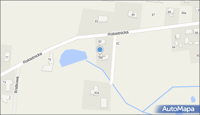 Tarnowo Podgórne, Rokietnicka, 78A, mapa Tarnowo Podgórne