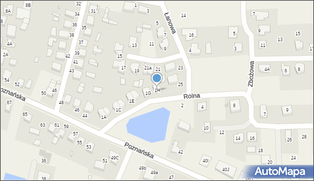 Tarnowo Podgórne, Rolna, 1H, mapa Tarnowo Podgórne