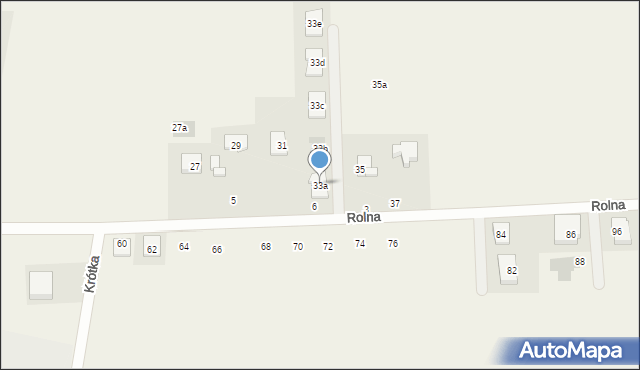 Tarnowo Podgórne, Rolna, 33a, mapa Tarnowo Podgórne