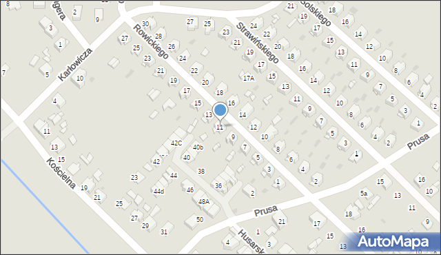 Tarnowskie Góry, Rowickiego Witolda, 11, mapa Tarnowskie Góry