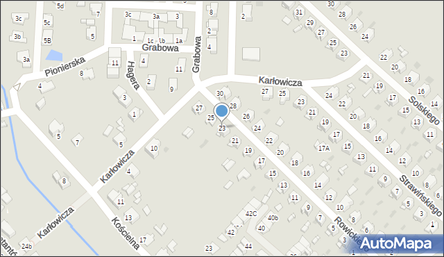 Tarnowskie Góry, Rowickiego Witolda, 23, mapa Tarnowskie Góry