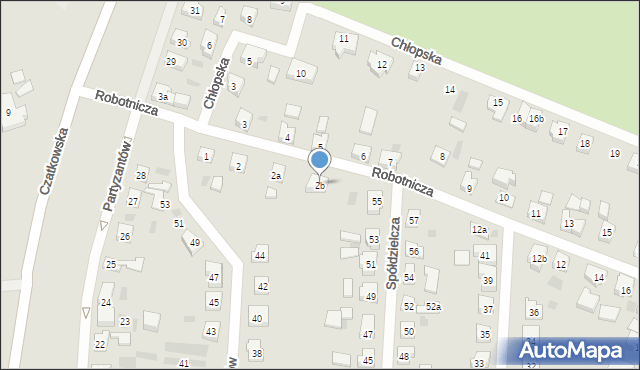 Tczew, Robotnicza, 2b, mapa Tczew