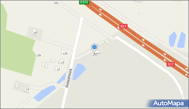 Tomaszów Lubelski, Robotnicza, 152, mapa Tomaszów Lubelski