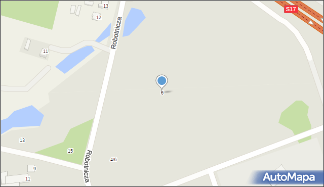 Tomaszów Lubelski, Robotnicza, 6, mapa Tomaszów Lubelski