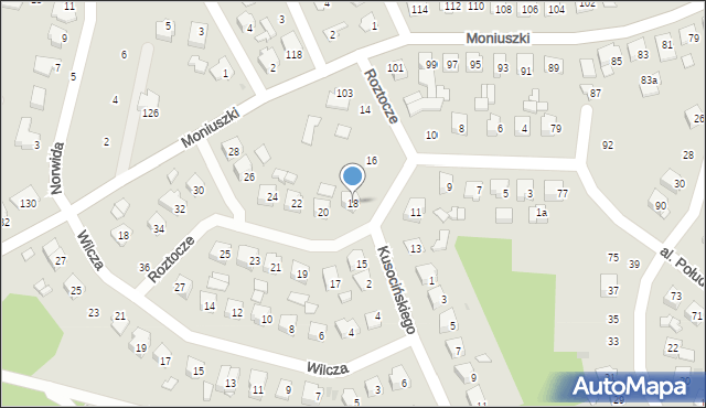 Tomaszów Lubelski, Roztocze, 18, mapa Tomaszów Lubelski