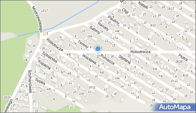 Tomaszów Mazowiecki, Robotnicza, 12, mapa Tomaszów Mazowiecki