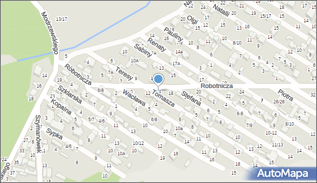 Tomaszów Mazowiecki, Robotnicza, 14, mapa Tomaszów Mazowiecki