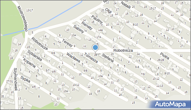 Tomaszów Mazowiecki, Robotnicza, 18, mapa Tomaszów Mazowiecki