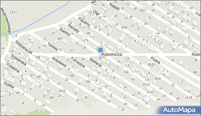 Tomaszów Mazowiecki, Robotnicza, 20, mapa Tomaszów Mazowiecki