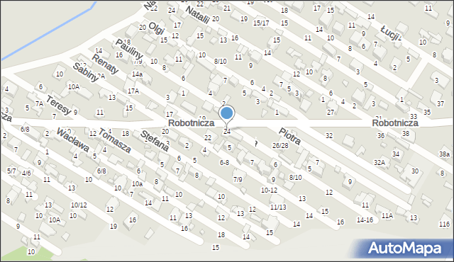 Tomaszów Mazowiecki, Robotnicza, 24, mapa Tomaszów Mazowiecki