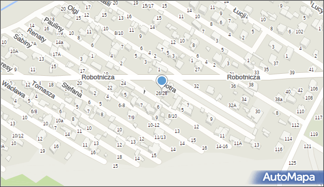 Tomaszów Mazowiecki, Robotnicza, 26/28, mapa Tomaszów Mazowiecki