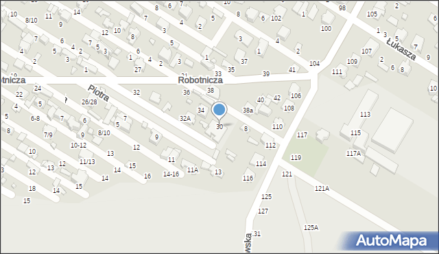 Tomaszów Mazowiecki, Robotnicza, 30, mapa Tomaszów Mazowiecki