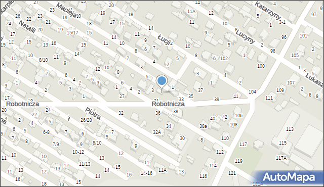 Tomaszów Mazowiecki, Robotnicza, 31/33, mapa Tomaszów Mazowiecki