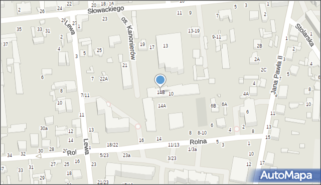Tomaszów Mazowiecki, Rolna, 14B, mapa Tomaszów Mazowiecki
