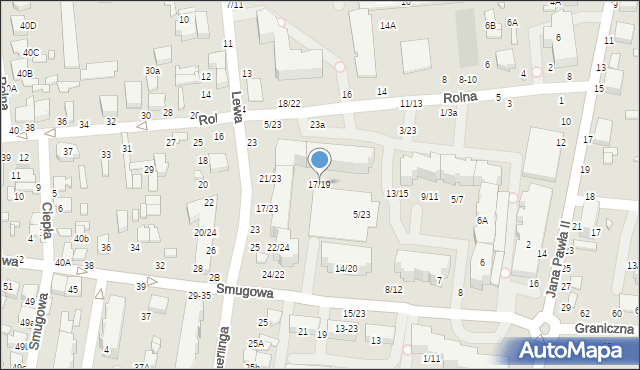Tomaszów Mazowiecki, Rolna, 17/19, mapa Tomaszów Mazowiecki