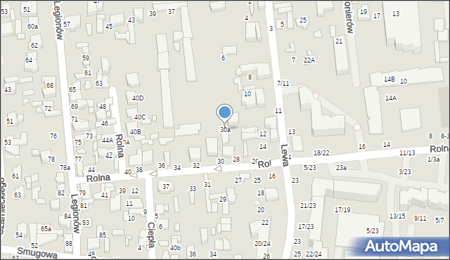 Tomaszów Mazowiecki, Rolna, 30a, mapa Tomaszów Mazowiecki
