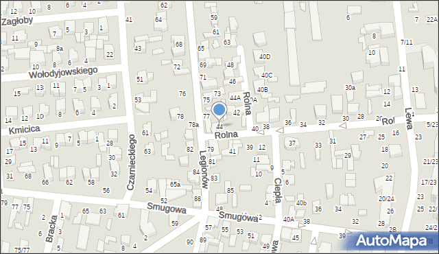 Tomaszów Mazowiecki, Rolna, 44, mapa Tomaszów Mazowiecki