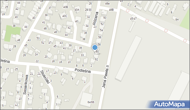 Tomaszów Mazowiecki, Różana, 31, mapa Tomaszów Mazowiecki