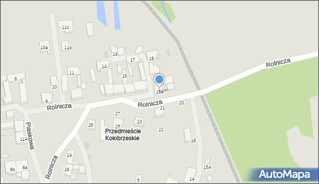 Trzebiatów, Rolnicza, 18a, mapa Trzebiatów