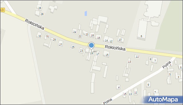 Ujazd, Rokicińska, 19, mapa Ujazd