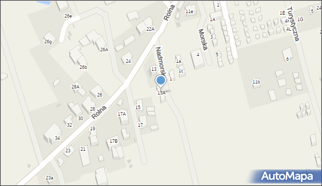 Ustronie Morskie, Rolna, 13A, mapa Ustronie Morskie