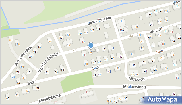 Wadowice, Rodziny Nowobilskich, 9, mapa Wadowice