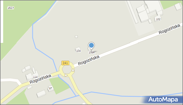 Wągrowiec, Rogozińska, 104A, mapa Wągrowiec